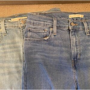 Levi’s High Rise Straight Crop Jeans 29 (TWO PAIRS)